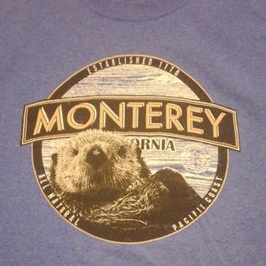 Otter 🔥 Monterey California 🇺🇸 Shirt Pacific Coast Small Animal Tee ❤️